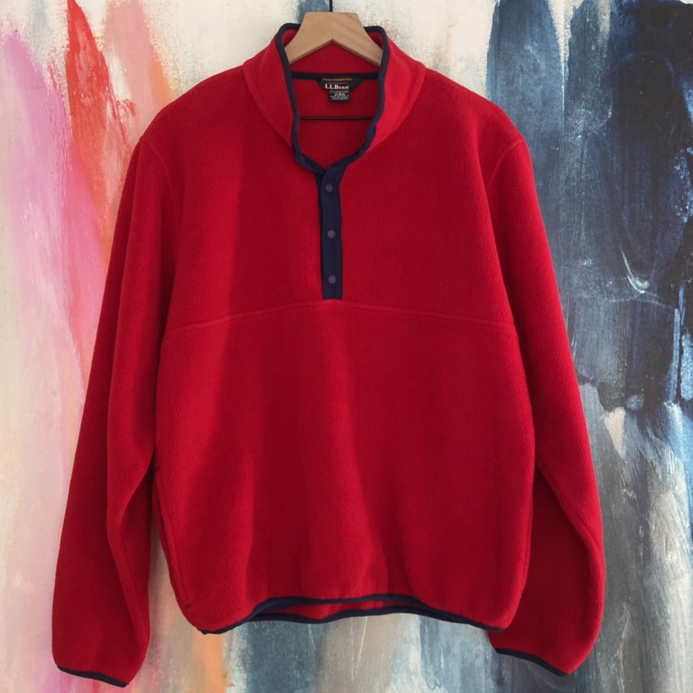 L.L.Bean Polartec Button Up Fleece